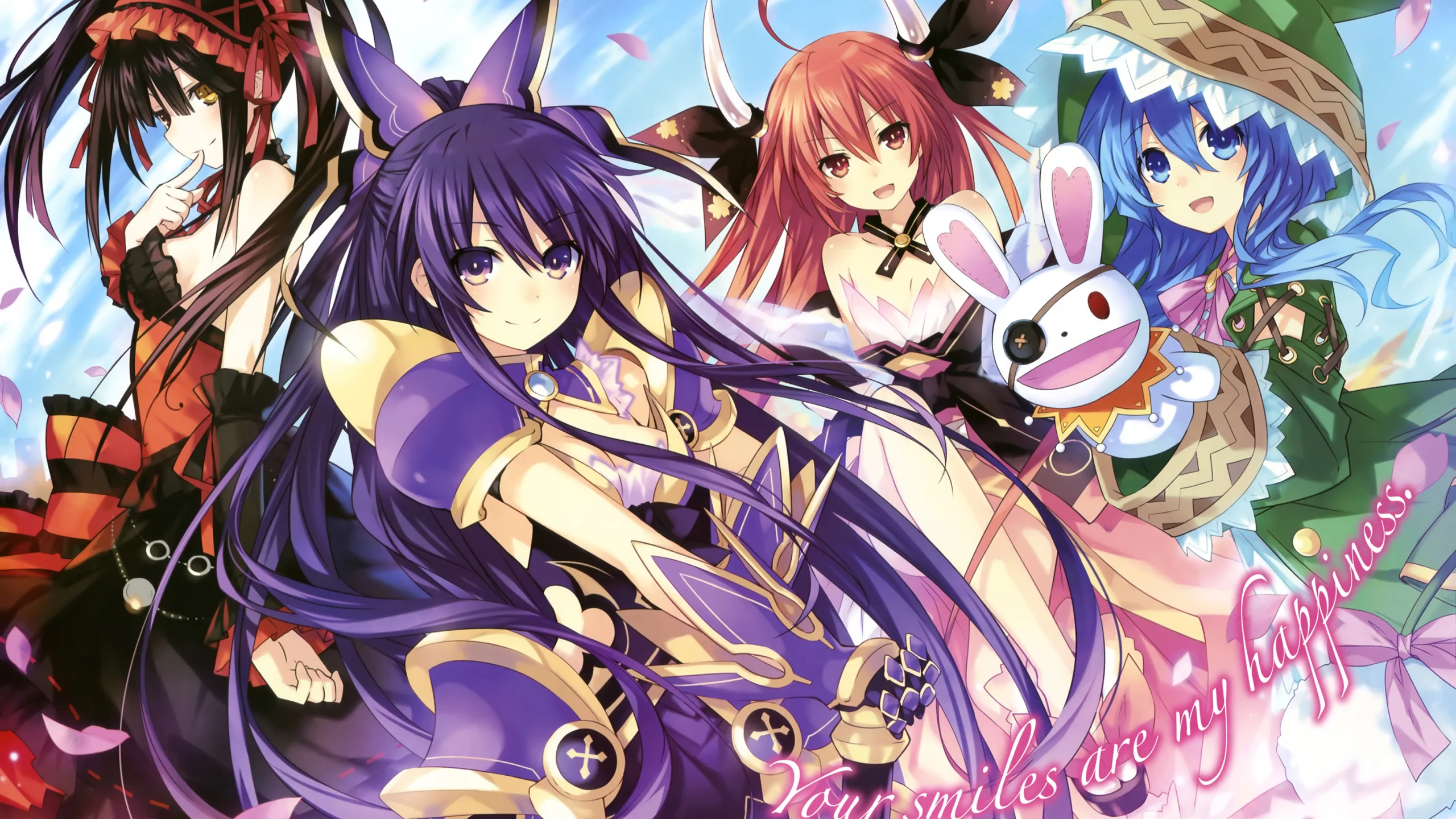 рандеву с жизнью, tsunako, девушки, аниме, арт, date a live