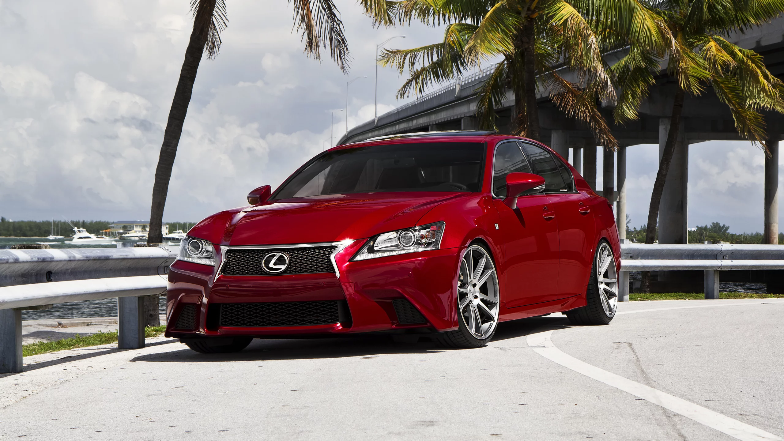 tuning, lexus, gs f, red