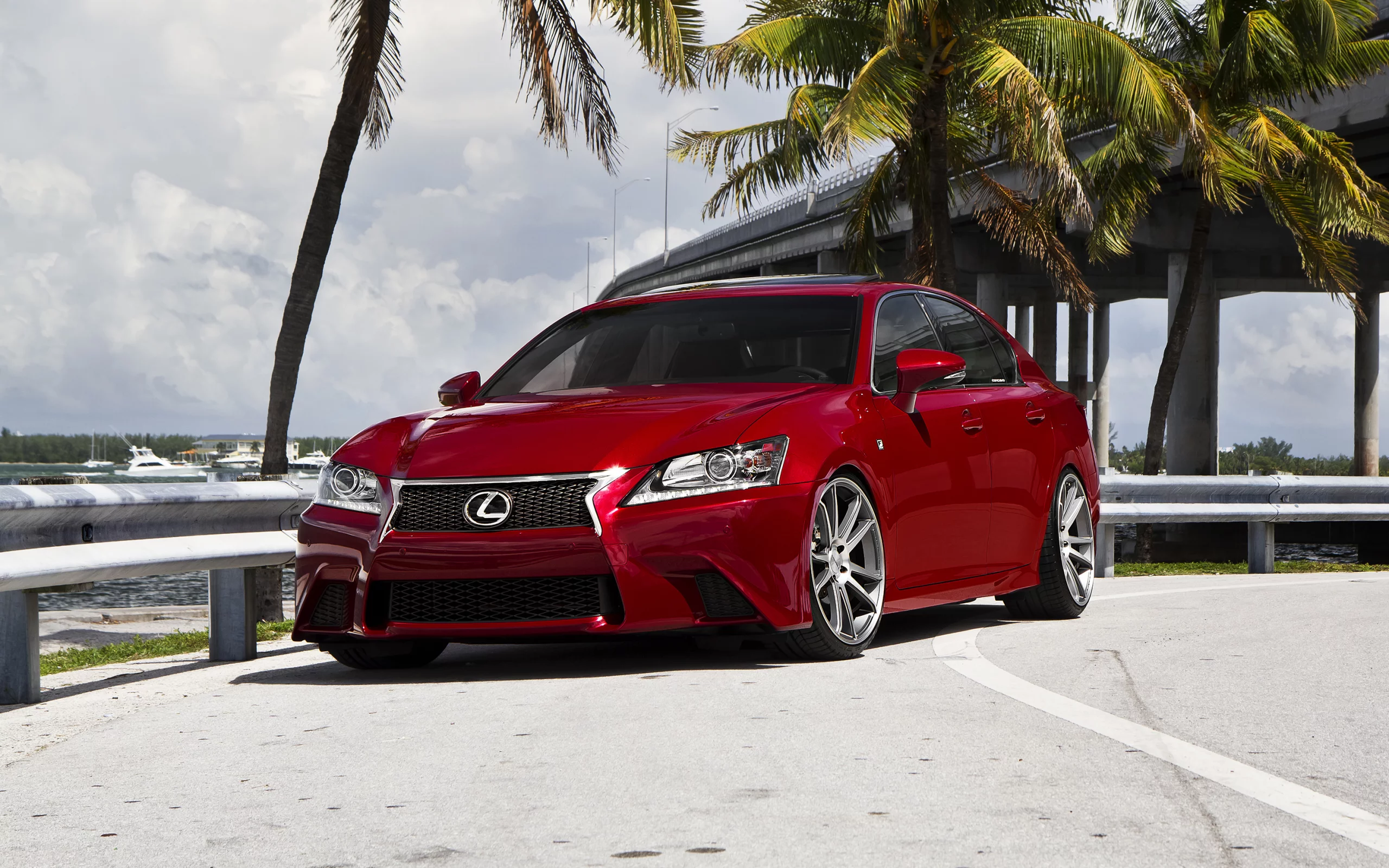 tuning, lexus, gs f, red