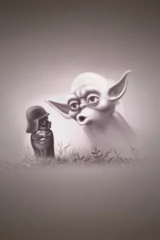 йода кукует, yoda, пародия, darth vader, дарт ве__йдер в тумане