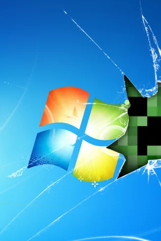 minecraft, windows, стекло, рабочий стол, game, игра