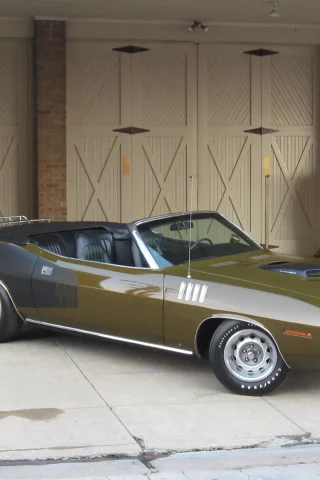 1971, cabriolet, plymouth, cuda, black, 1971, green, плимут, кабриолет, куда