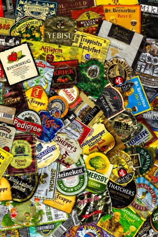 background, texture, beer labels