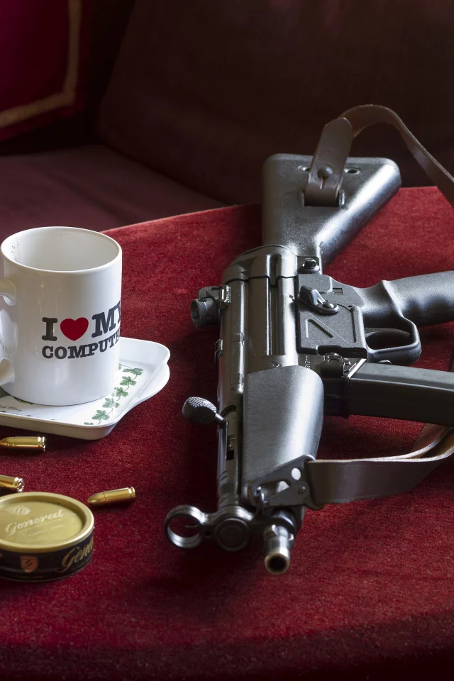 патроны, девятимиллиметровый, mp5, maschinenpistole 5, стол
