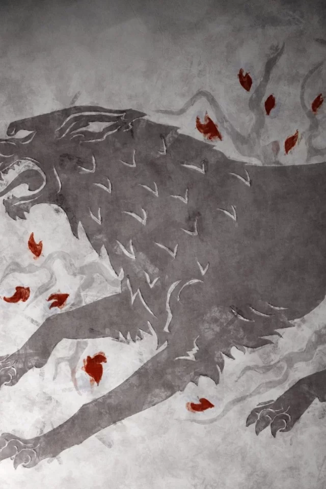 house of stark, game of thrones, герб, старк, волк