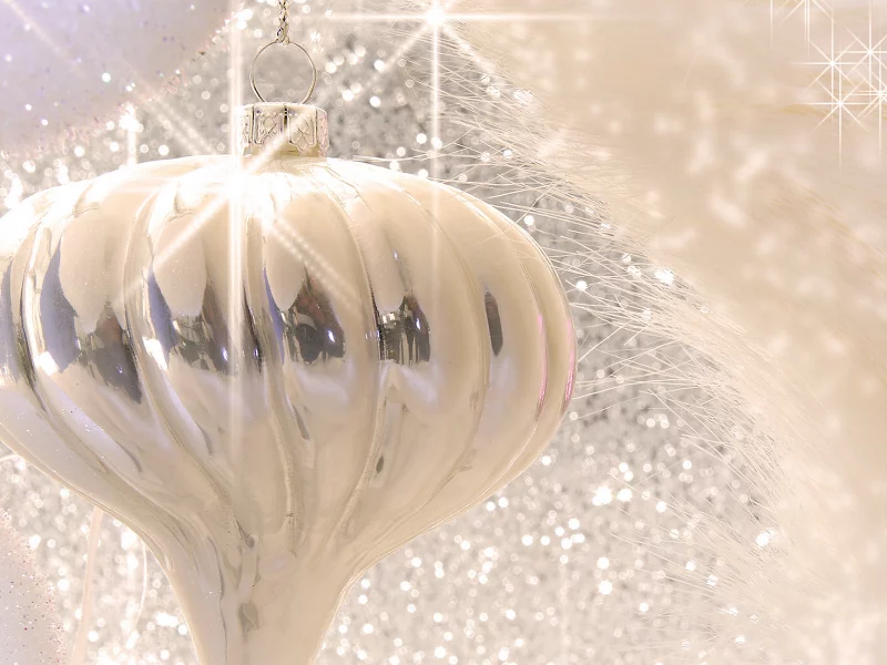 white, silver, ornament, new year
