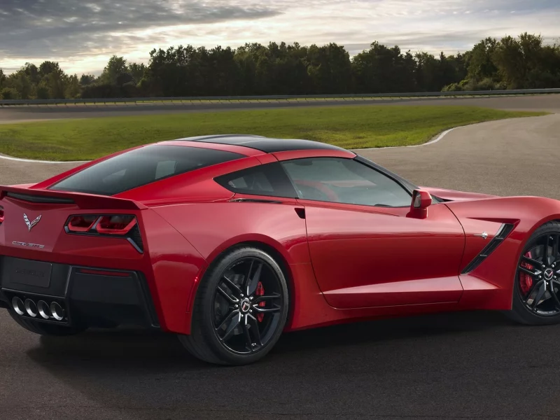 стингрей, вид сзади, stingray, chevrolet, corvette, c7, корвет, шевроле