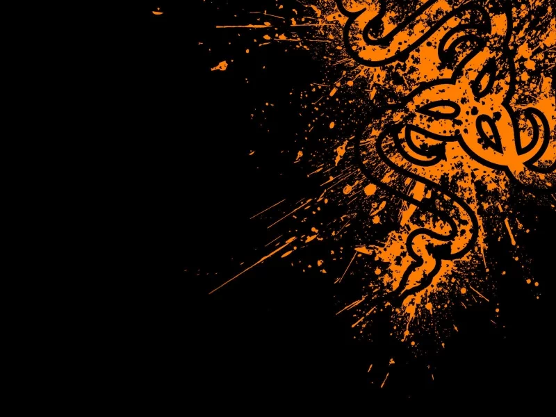 razer, logo, orange