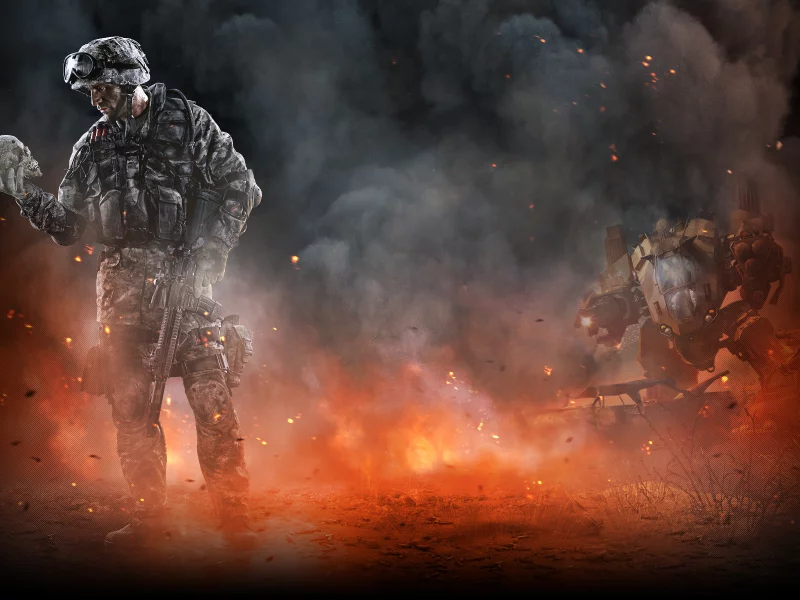 дым, череп, гром, warface, пепел, солдат, оружие