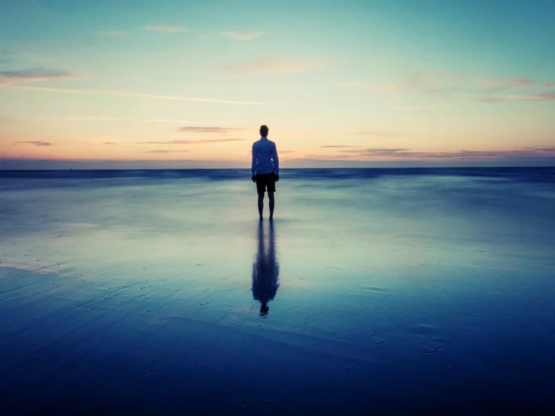 horizon, sea, alone, sky
