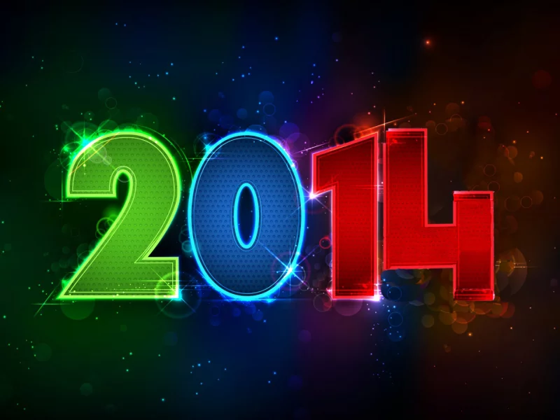 2014, огни, новый год