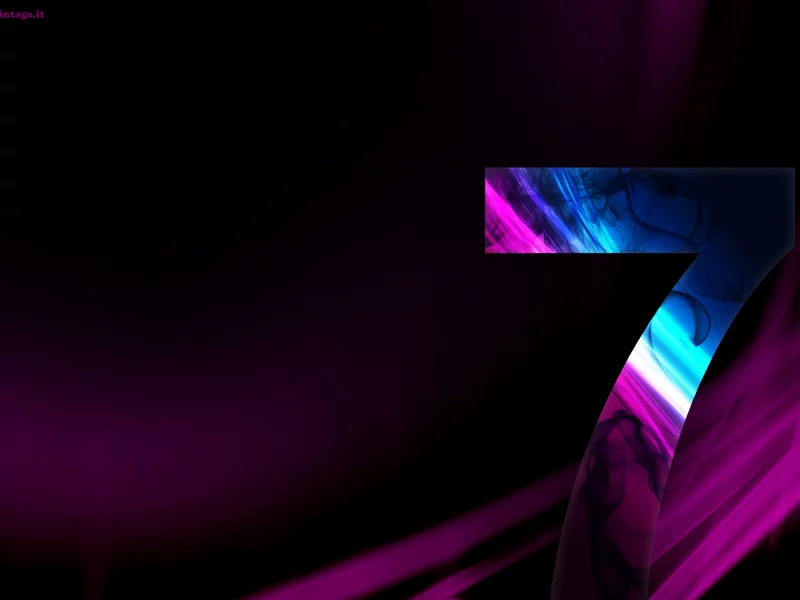 windows 7, операционная система, обои, лучи, компьютер