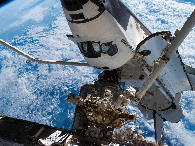голубая планета, космос, шаттл endeavour, земля, мкс