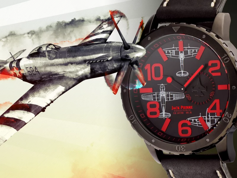 jack pierre, plane, watch, red