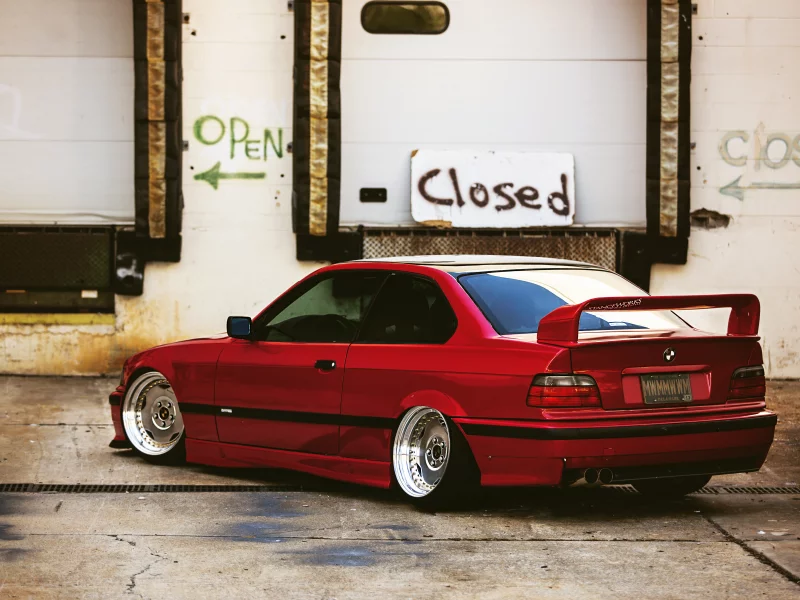 red, bmw, красная, tuning, тюнинг, авто, бмв, e36