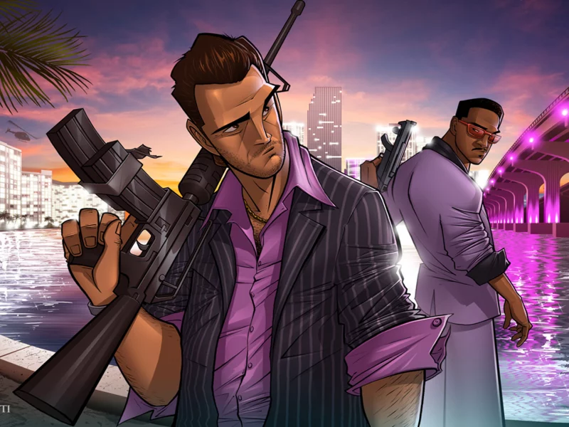 gta, tommy vercetti, vice city, art, grand theft auto, patrick brown