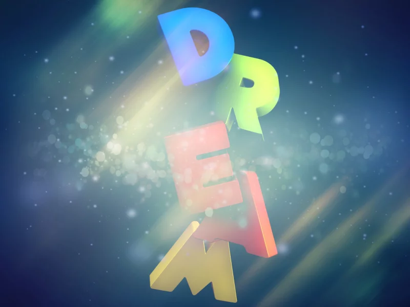 blue, yellow, orange, red, colorful, dream, green