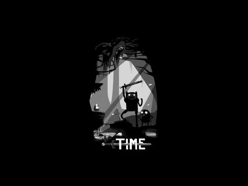 finn, dark, jake, adventure time