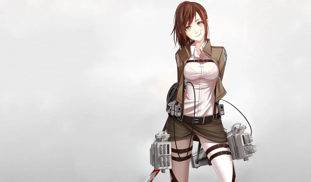 девушка, art, улыбка, sasha browse, взгляд, клинки, кровь, sorano