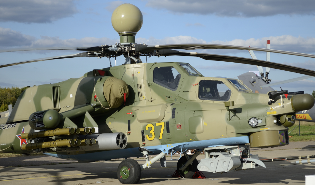 российский, ударный, аэродром, mi-28, вертолёт
