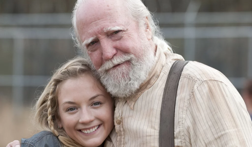 the walking dead, улыбки, scott wilson, emily kinney, актёры