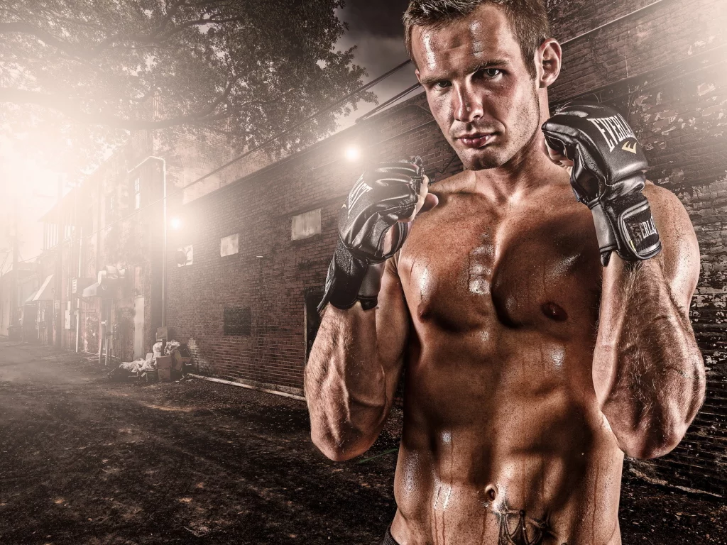 fight, softbox, gloves