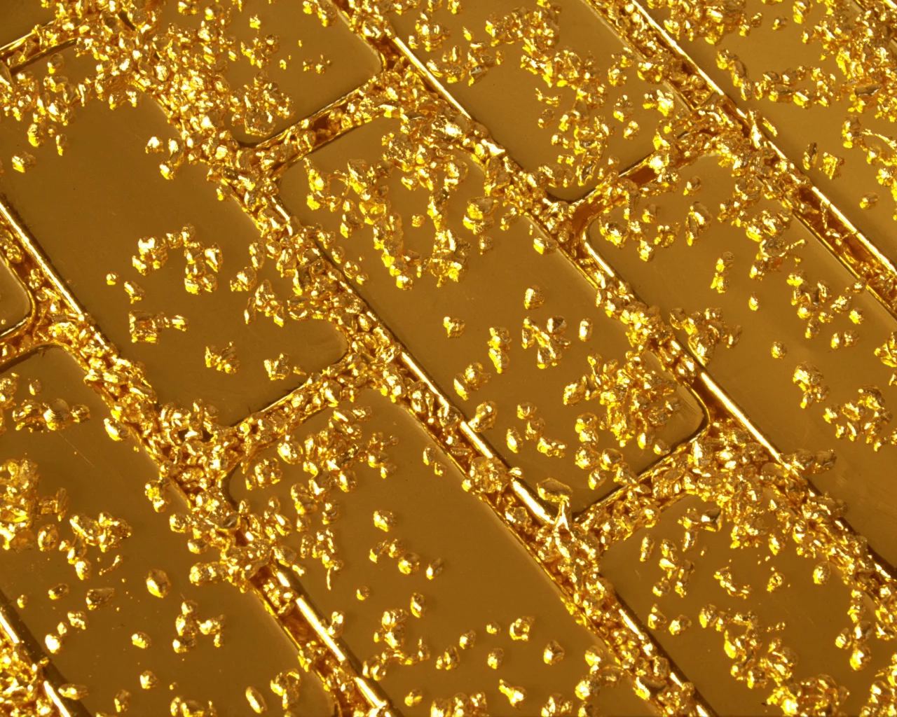 metal, gold, radiance, gold dust, grain, ingot, shine, bullion, tracery, texture, золото
