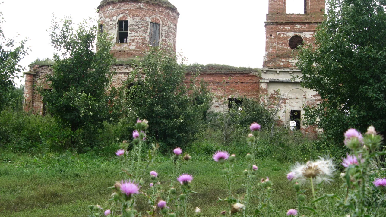 церковь, лето