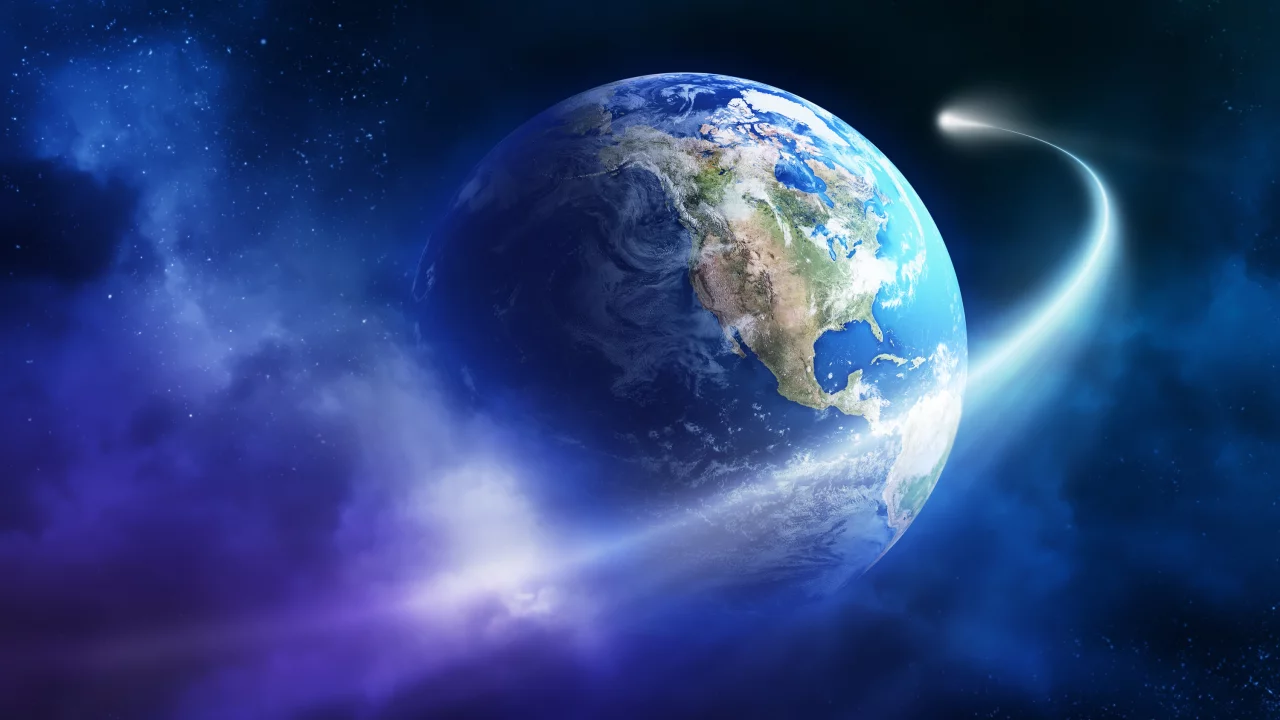 earth, planet, sci fi, asteroid