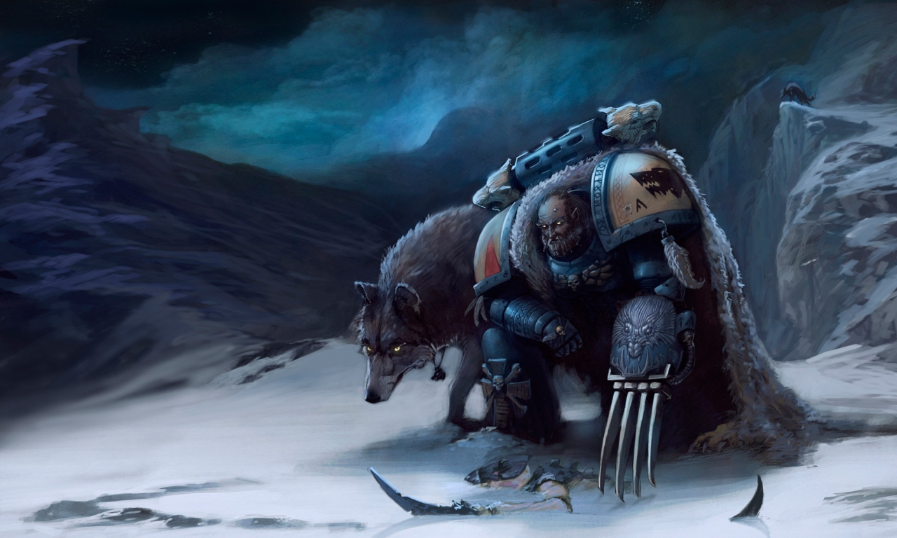 space wolves, tyranid, когти, 40k, космодесантник, warhammer, волки