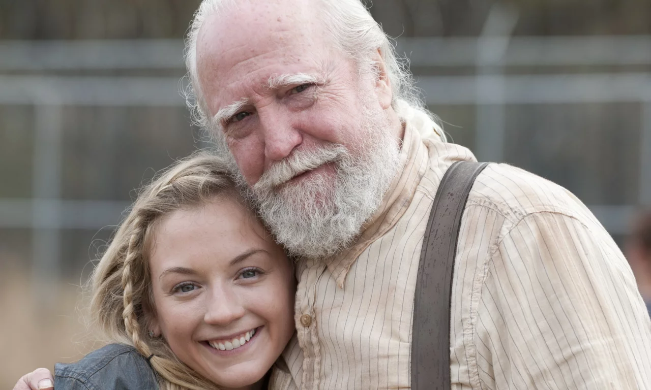 the walking dead, улыбки, scott wilson, emily kinney, актёры