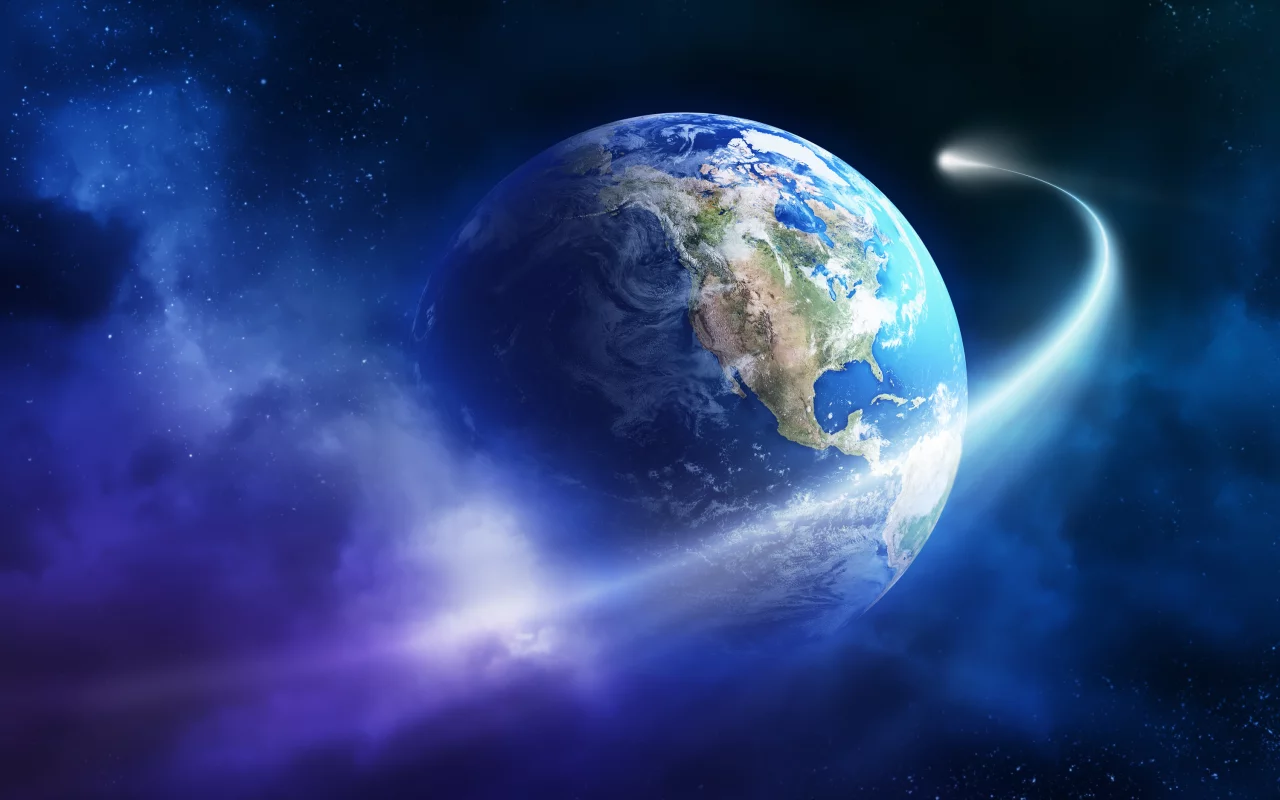 earth, planet, sci fi, asteroid