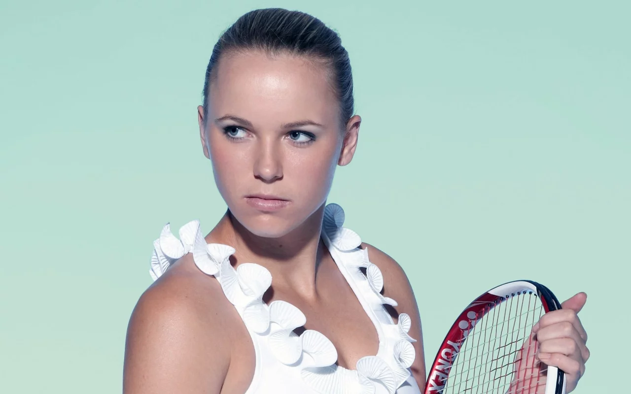 теннисистка, ракетка, caroline wozniacki