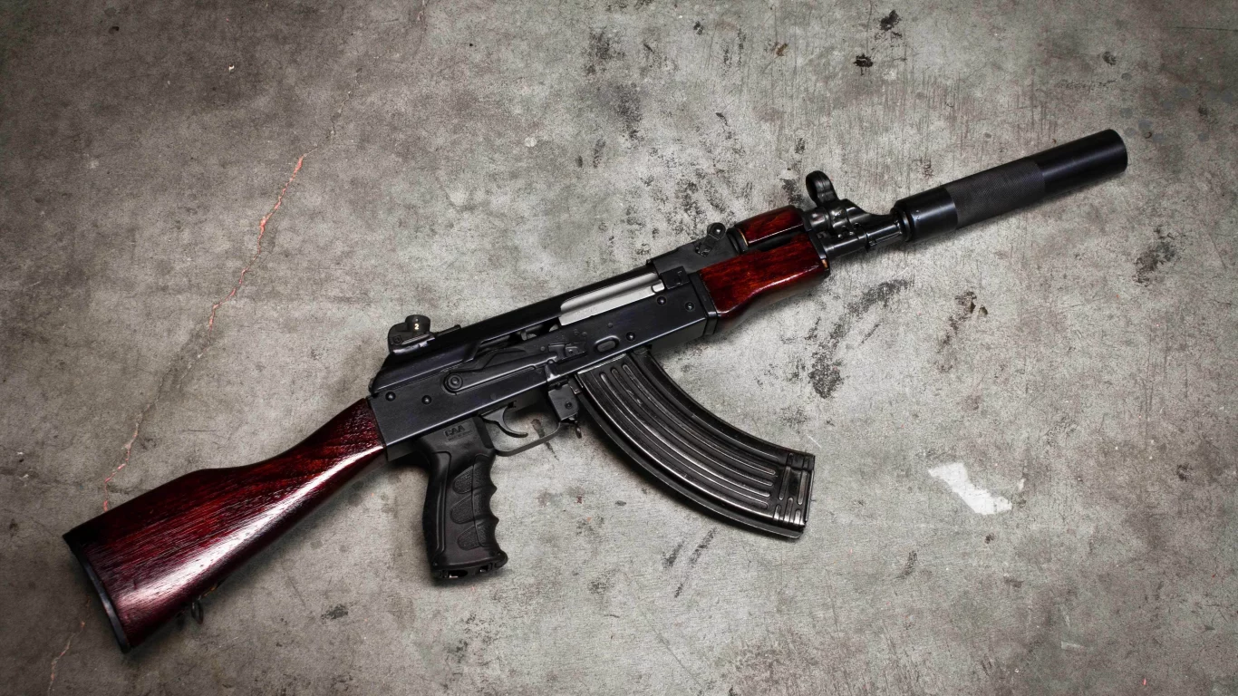 автомат, ак-74, оружие, фон, калашникова