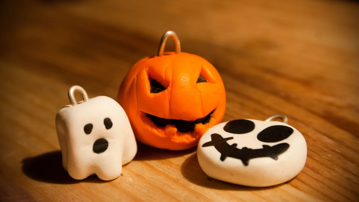 тыква, halloween, праздник, хэллоуин, брелки, привидение