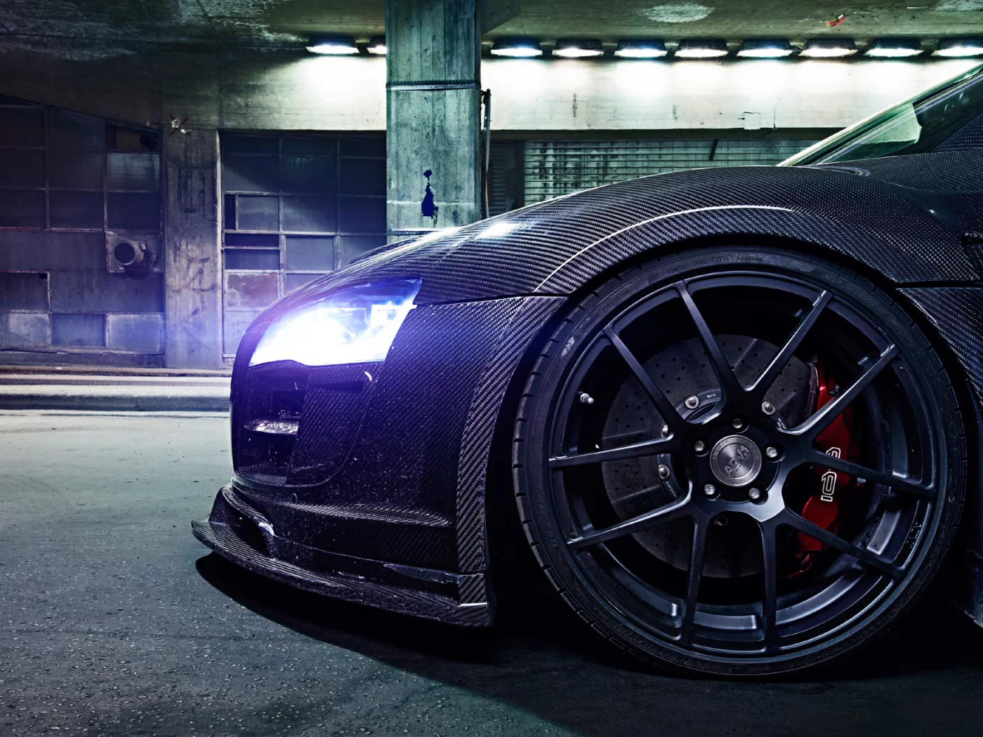 light, carbon fiber, glow, night, brake, wheel, audi, tuning, r8