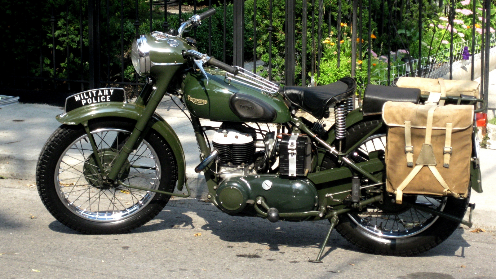 ww2, военная полиция, британский, triumph 3hw, мотоцикл