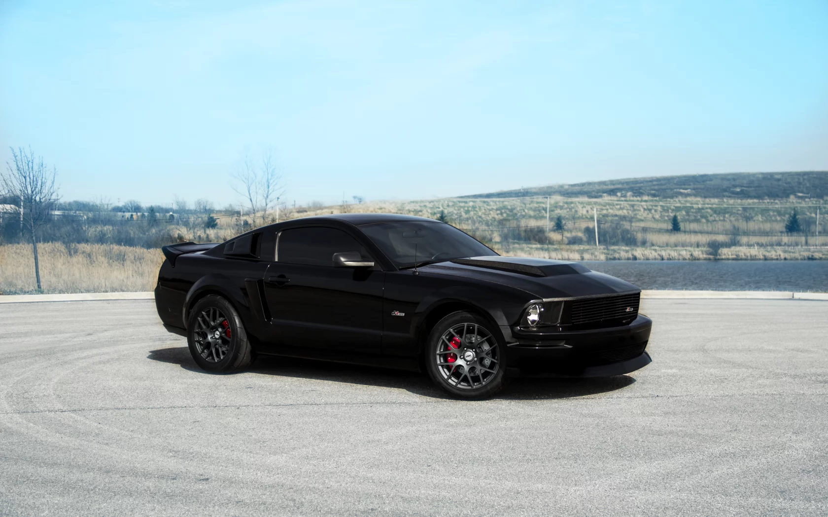 black, ford, and, landscape, gt, muscle, mustang, red, saleen, форд, shelby, мустанг