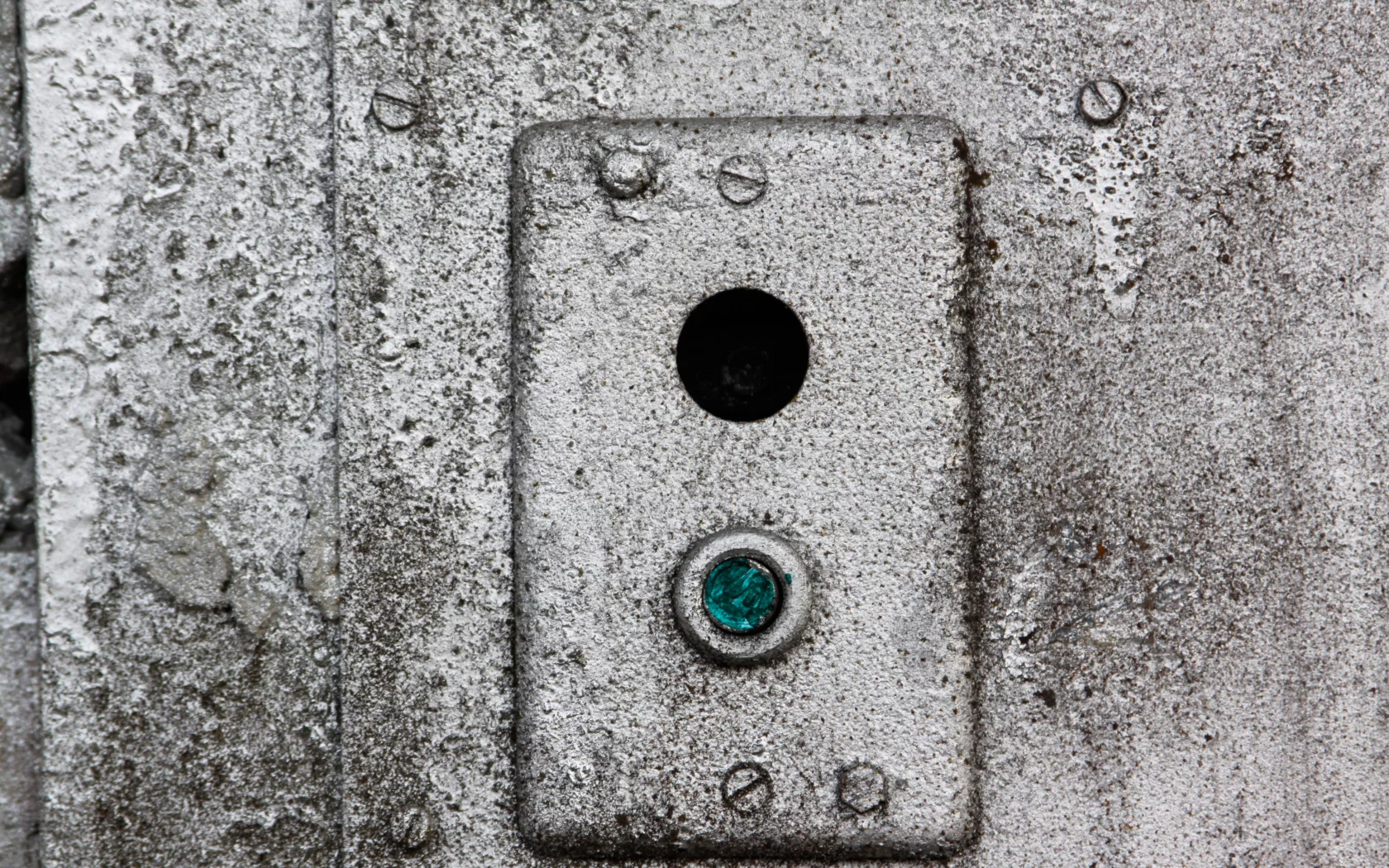 grey, blue, wall, screws, pattern
