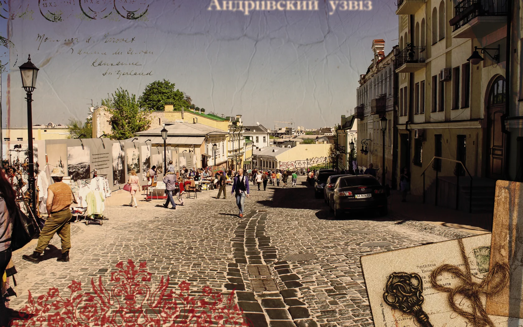 столица, андреевский спуск, украина, киев