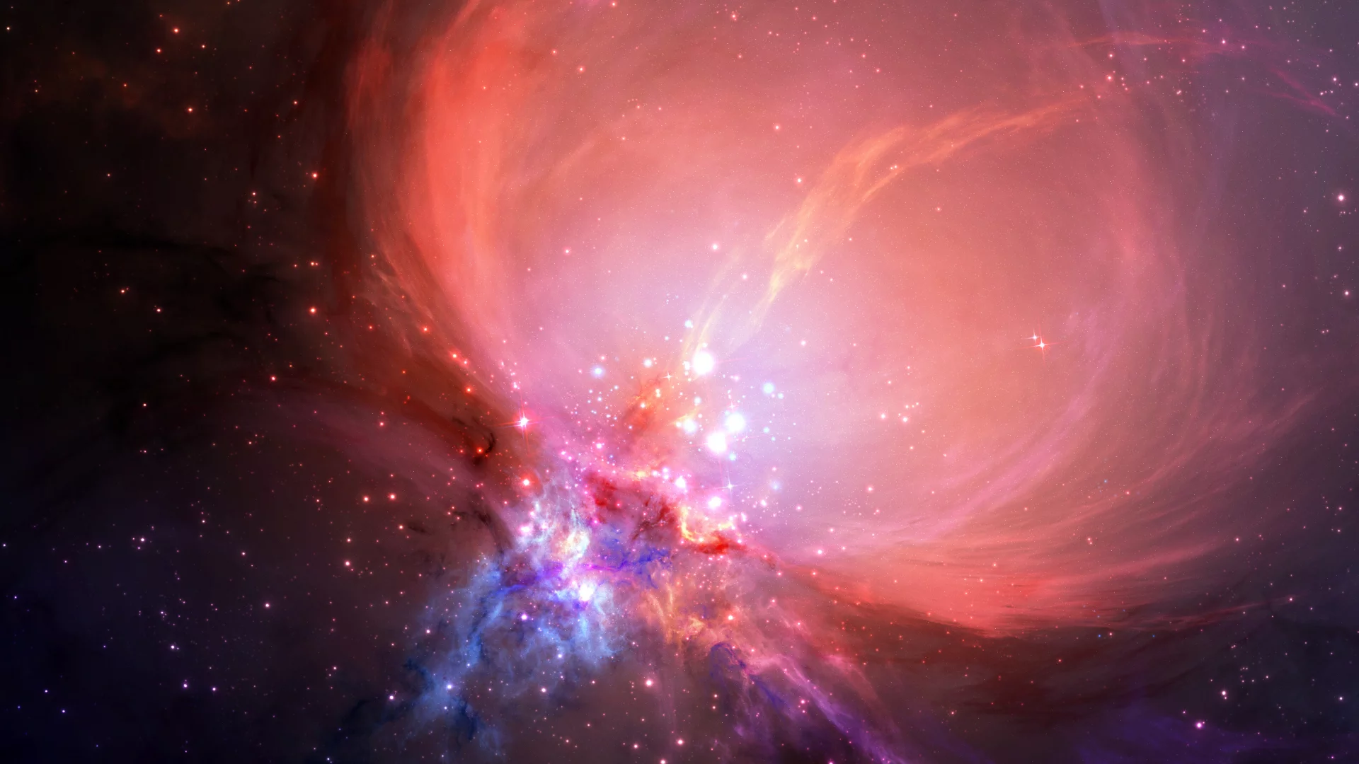туманность, звезды, space, космос