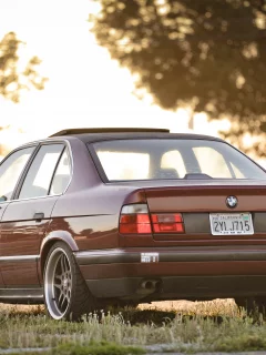 bmw e34, бмв, тюнинг, классика, stance, 525, фары