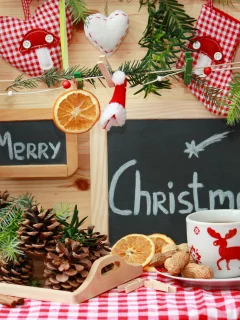 чашка, игрушки, праздник, рождество, елочные, christmas