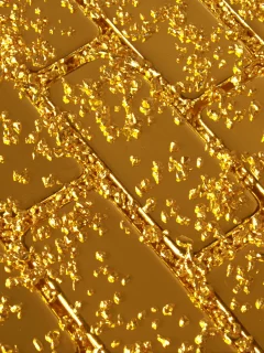 metal, gold, radiance, gold dust, grain, ingot, shine, bullion, tracery, texture, золото