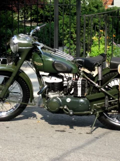 ww2, военная полиция, британский, triumph 3hw, мотоцикл