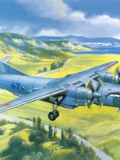 самолёт, военно-транспортный, авиация, ан-26, советский