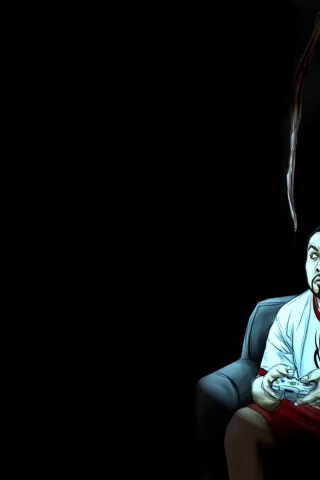 игрок, мертвый космос, джойстик, прикол, темнота, dead space