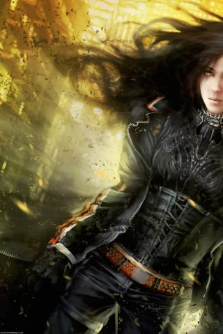 cgwallpapers, девушка, ветер, kira dust crow