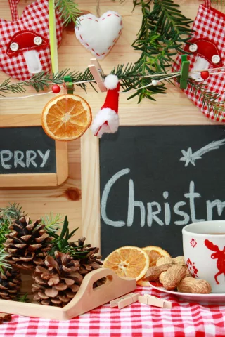 чашка, игрушки, праздник, рождество, елочные, christmas