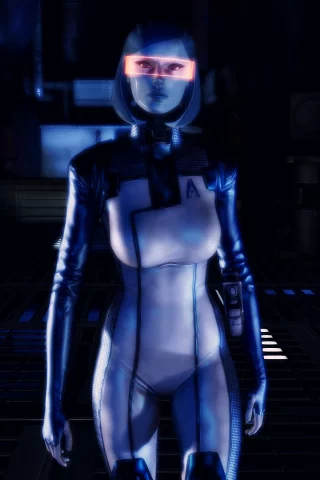 ии, mass effect, сузи, edi, ai, visor